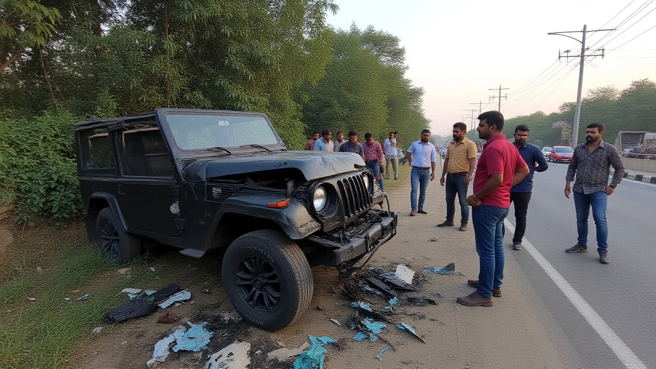 Five Dead, One Critical in Gurgaon Thar Crash After Hitting Divider at 100 km/h